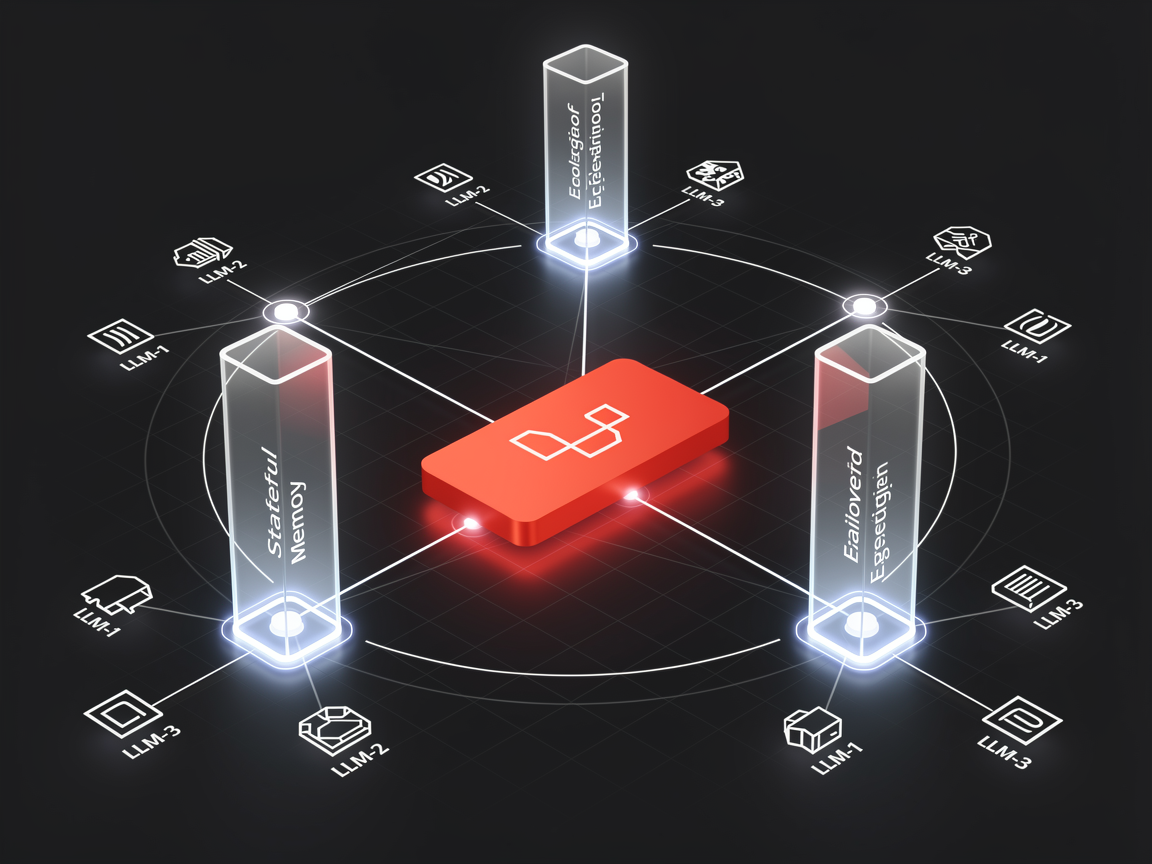 A high-level layout diagram detailing how the Laravel 13 AI SDK connects background storage systems, tool executors, and model providers.